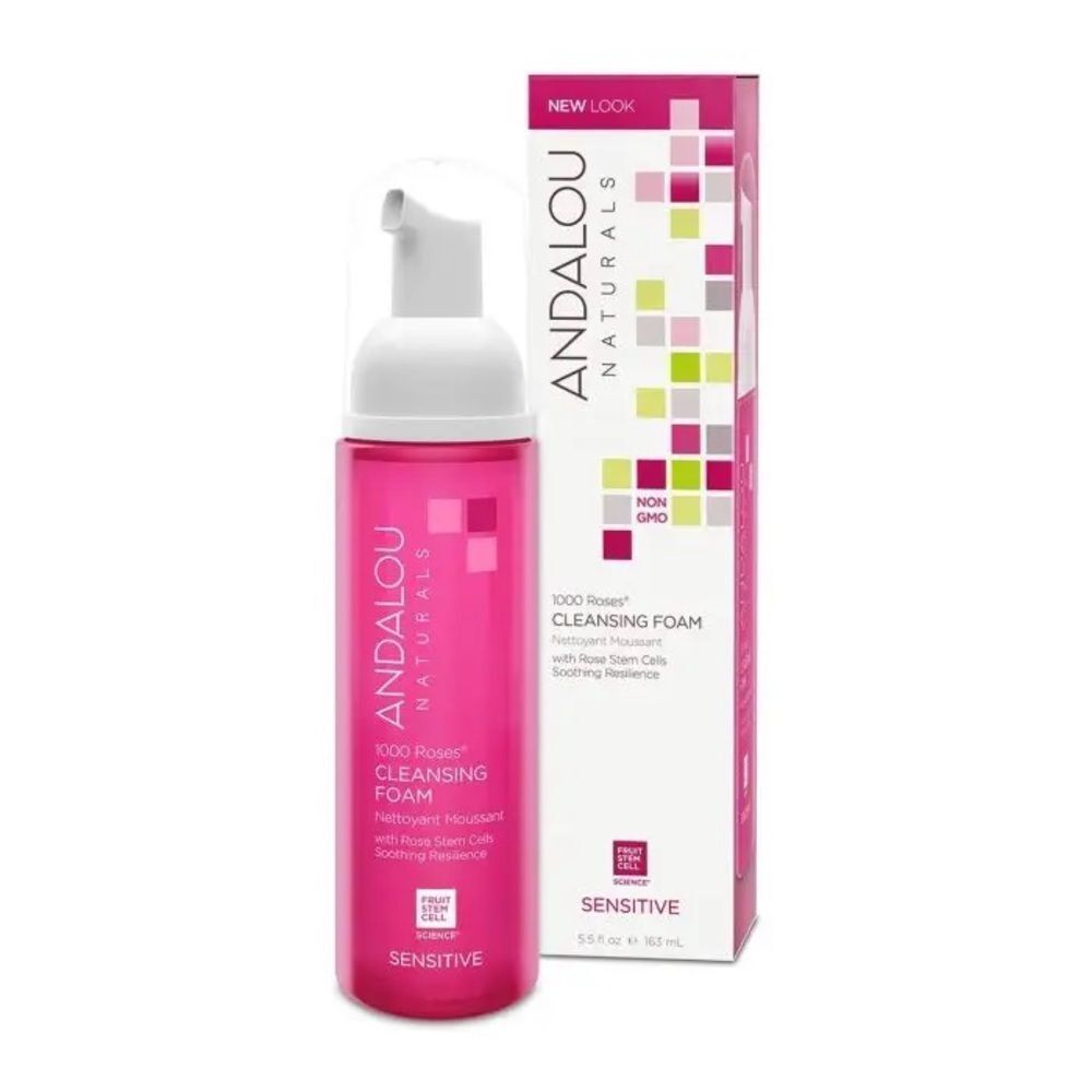 NWT Andalou Naturals 1000 Roses Cleansing Foam 5.5oz